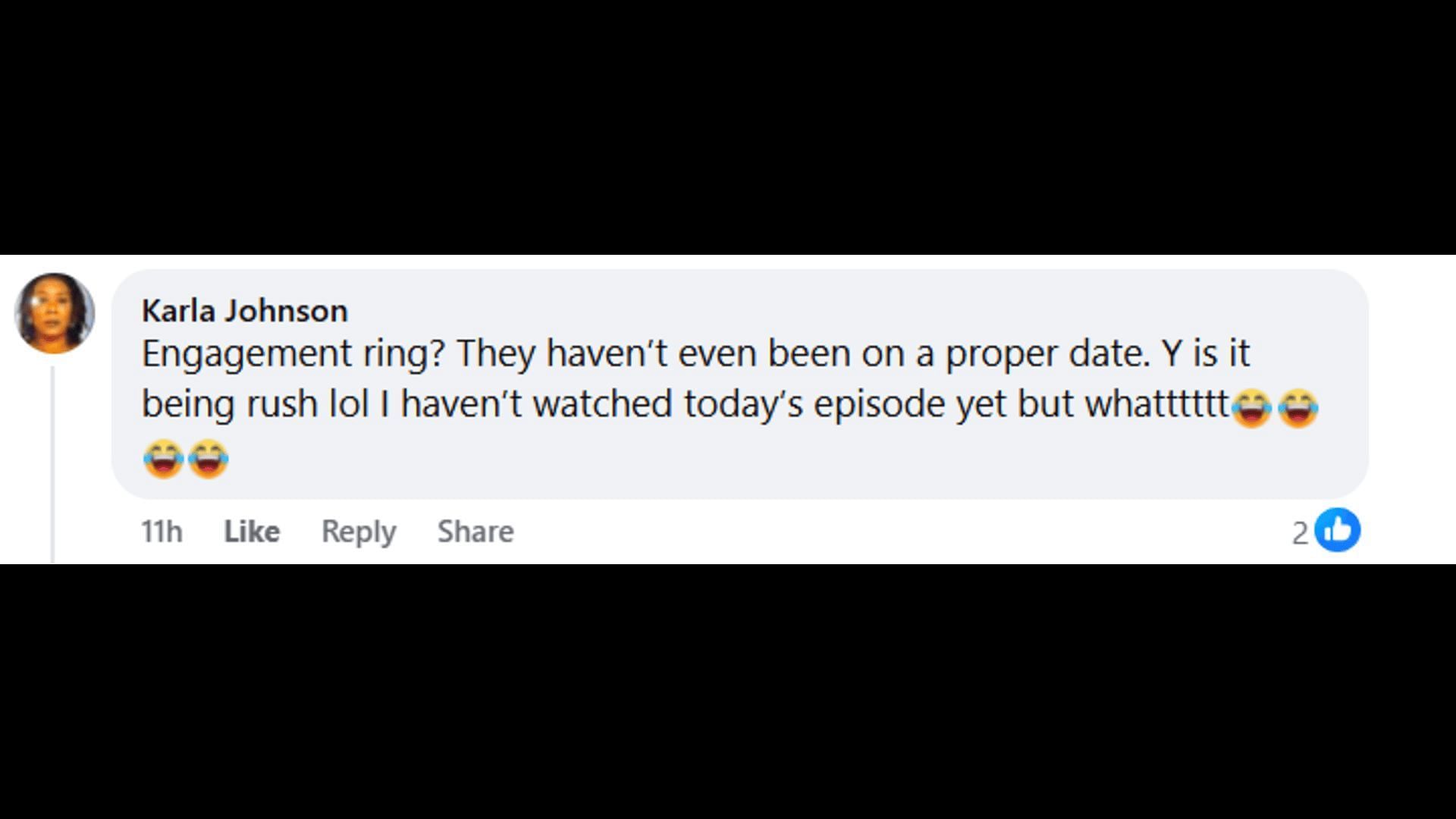 A post made by a fan, asking whether Lucky's box contained an engagement ring (Image via Facebook/General Hospital Fans - Official)